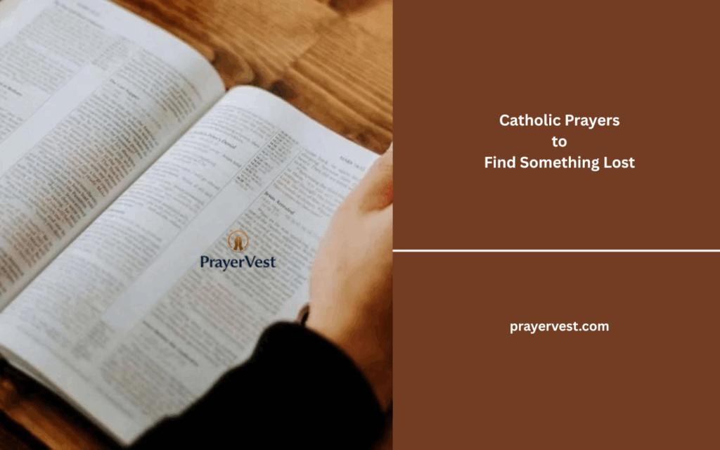 Catholic Prayers to Find Something Lost