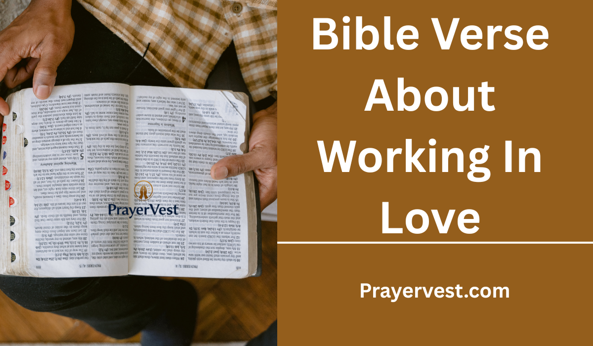 Bible Verse About Working In Love