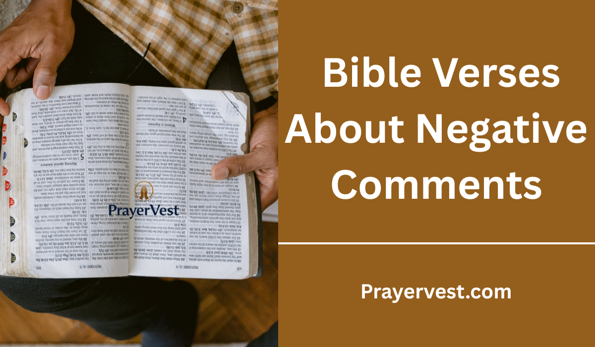  Bible Verses About Negative Comments