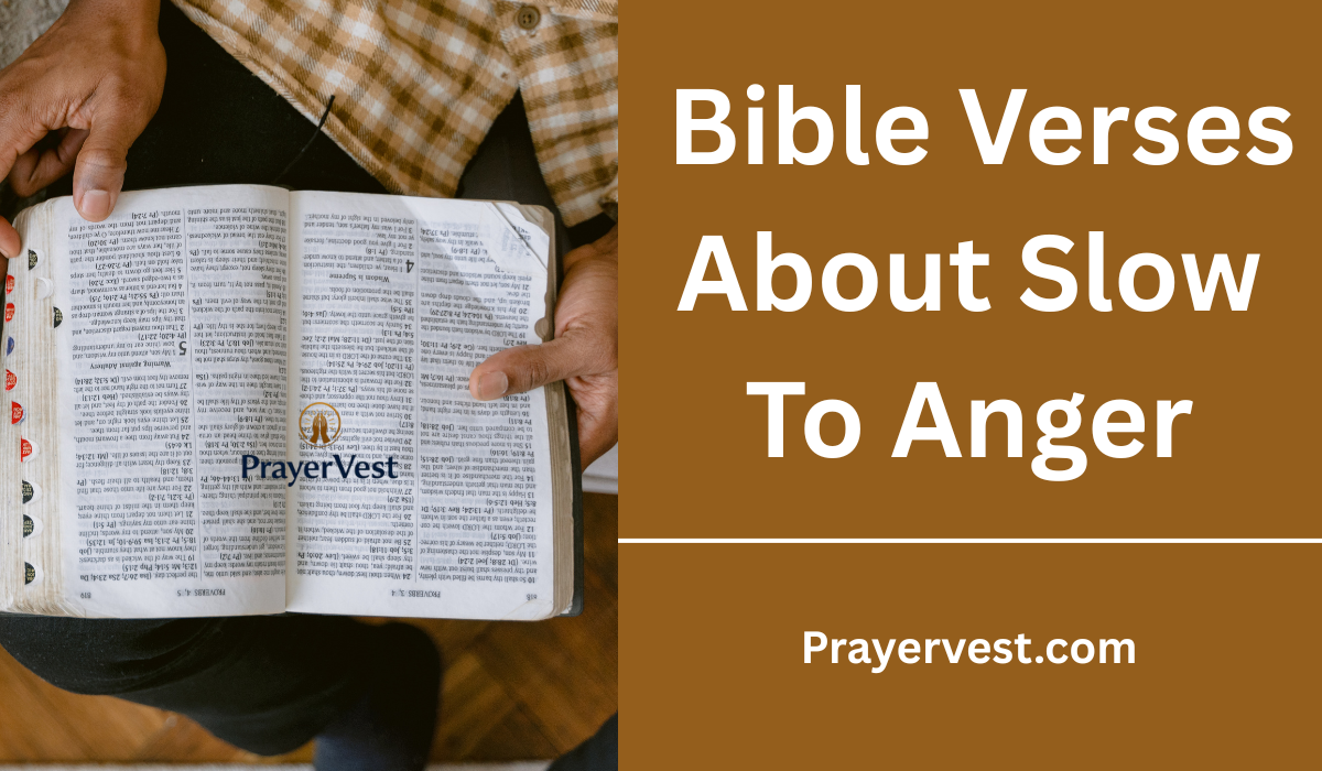  Bible Verses About Slow To Anger