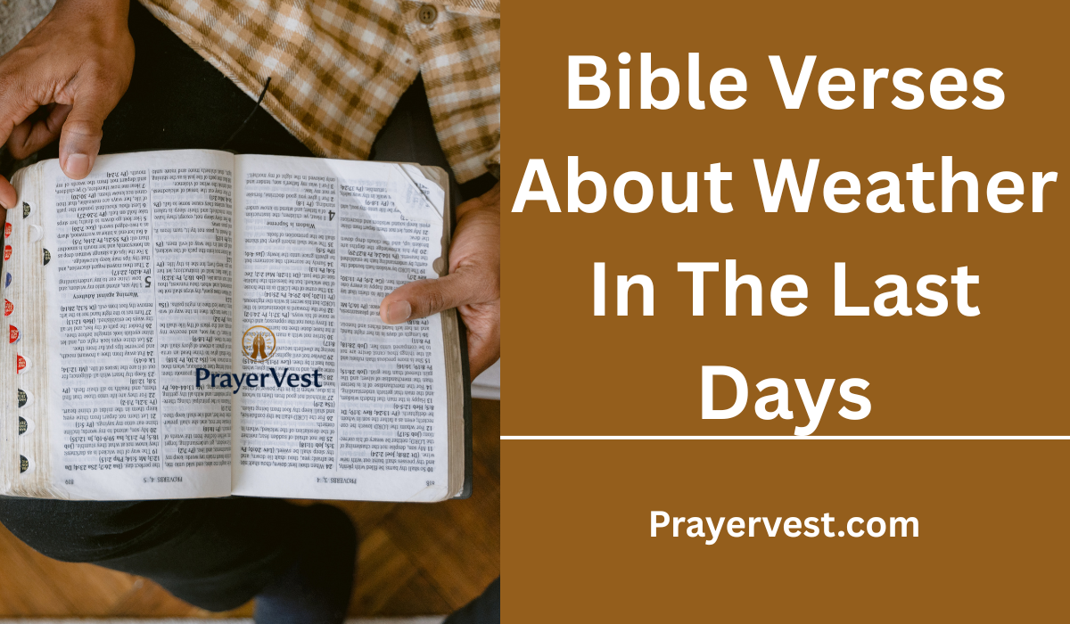 Bible Verses About Weather In The Last Days
