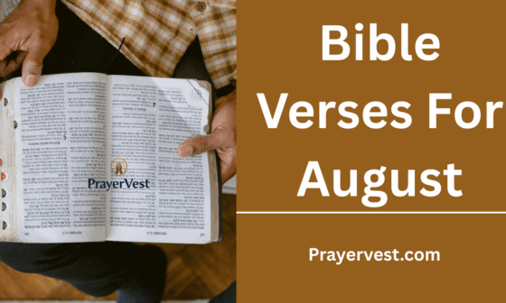 Bible Verses For August