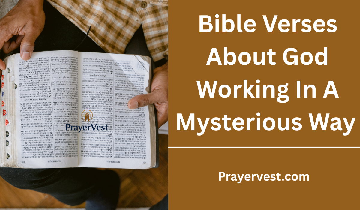 Bible Verses About God Working In A Mysterious Way
