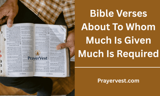 Bible Verses About To Whom Much Is Given Much Is Required