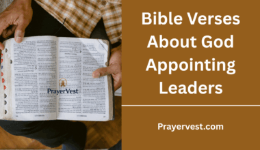 Bible Verses About God Appointing Leaders