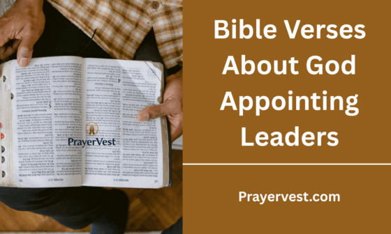 Bible Verses About God Appointing Leaders