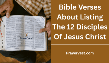 Bible Verses About Listing The 12 Disciples Of Jesus Christ