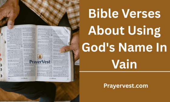 Bible Verses About Using God's Name In Vain