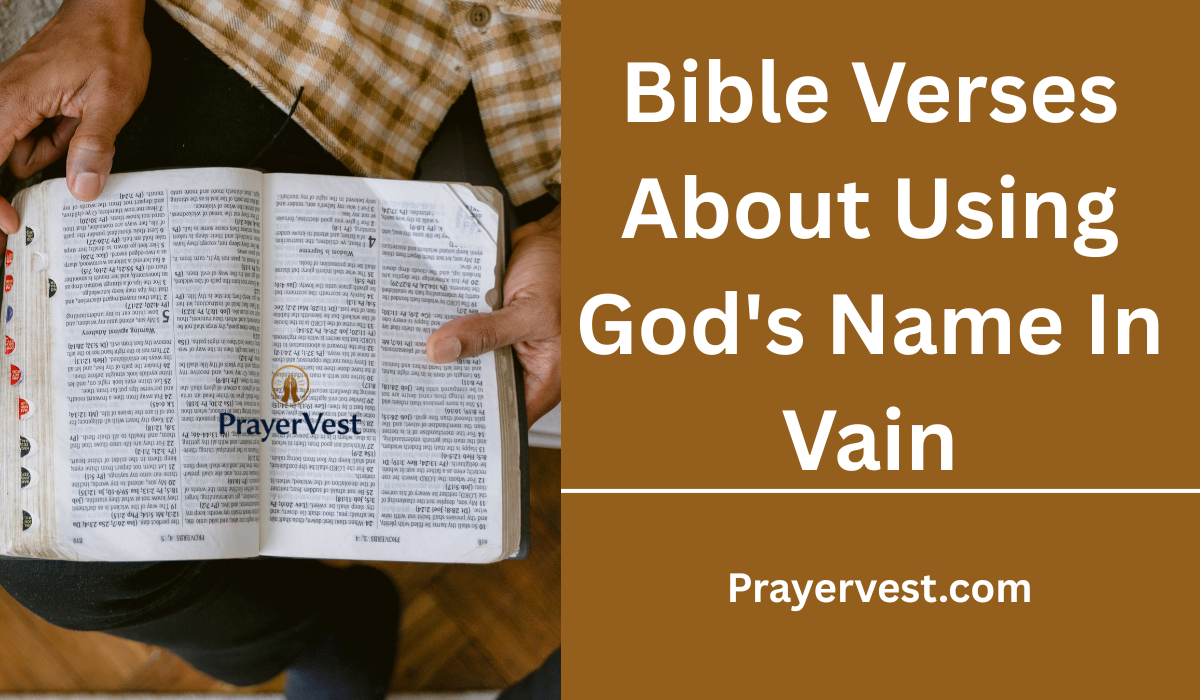 Bible Verses About Using God's Name In Vain
