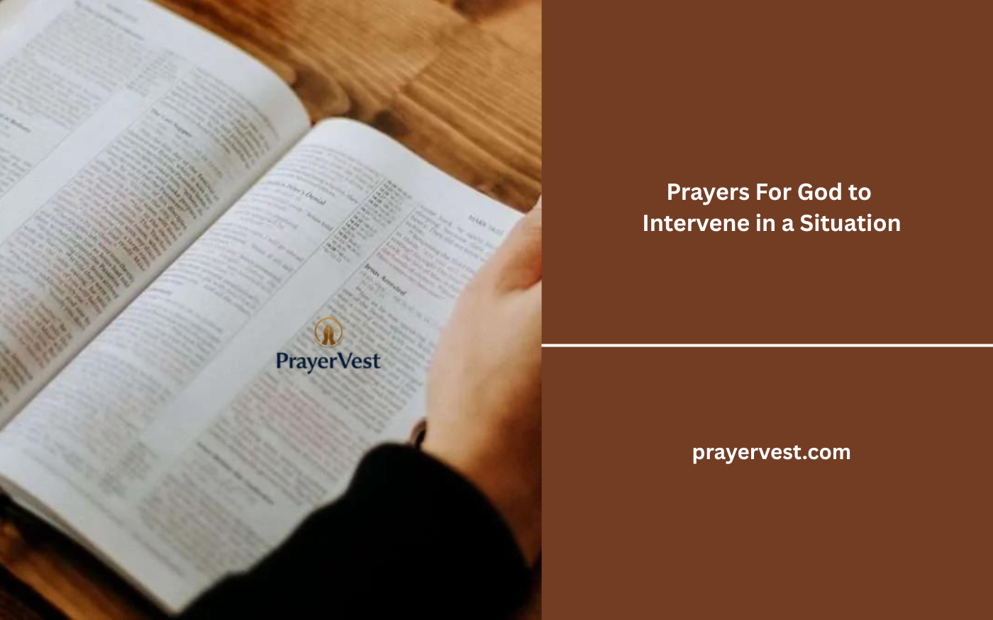Prayers For God to Intervene in a Situation