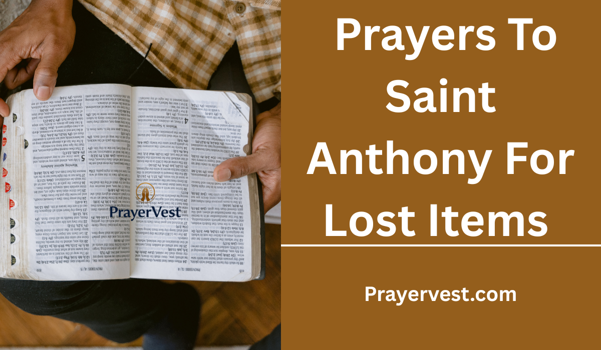 Prayers To Saint Anthony For Lost Items