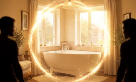 Home protected by divine light, symbolizing 35 Powerful Prayers To Protect Your Home From Evil.