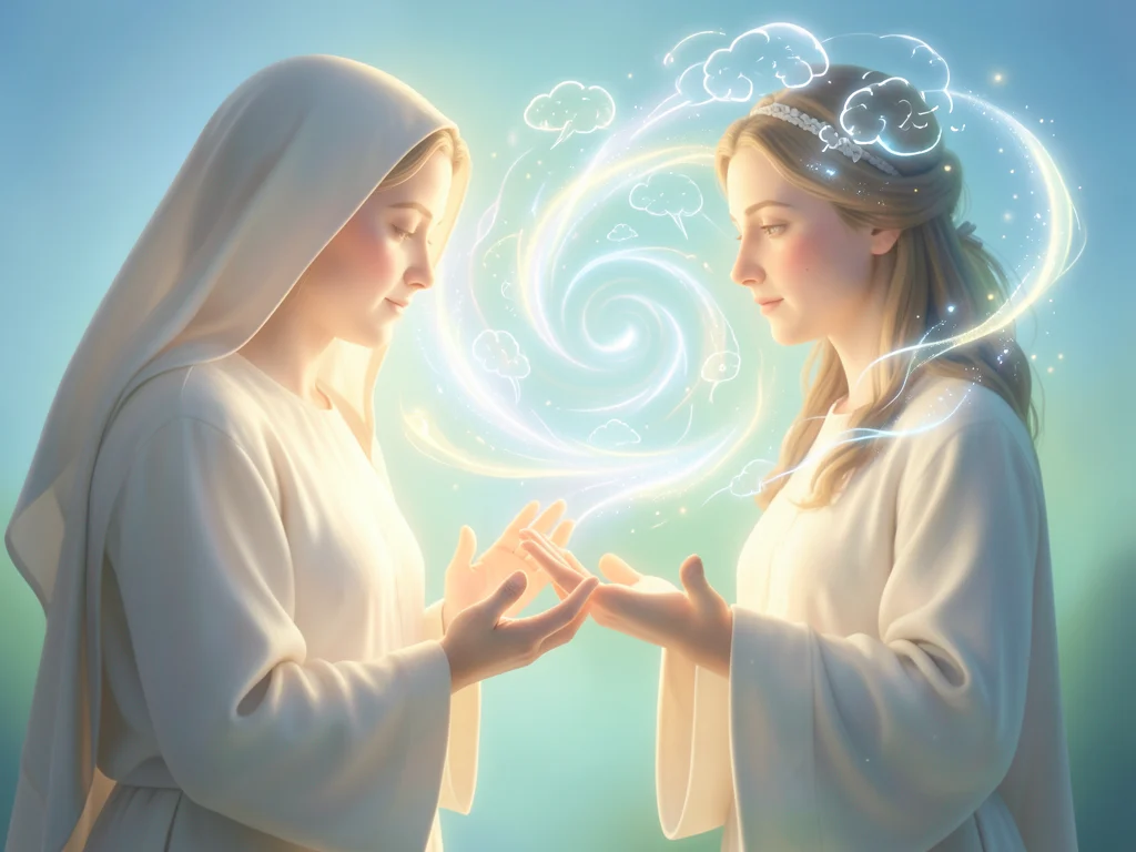 St. Dymphna offering solace for anxiety, a symbol of peace and healing.