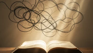 35 Powerful Prayers For Overthinking: Visualizing clarity and peace overcoming chaotic thoughts.