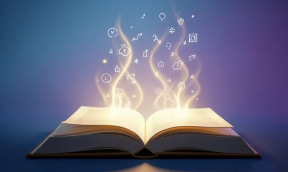 35 Powerful Prayers For Understanding: Open book radiating light and wisdom.