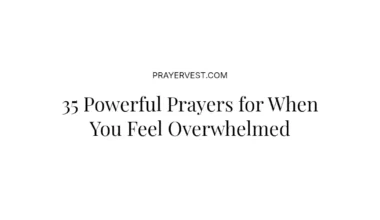 35 Powerful Prayers for When You Feel Overwhelmed