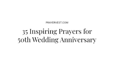35 Inspiring Prayers for 50th Wedding Anniversary
