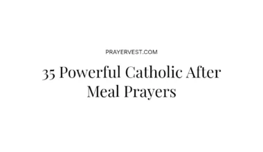 35 Powerful Catholic After Meal Prayers