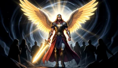 Saint Michael's powerful protection against darkness, symbolizing spiritual defense and faith.