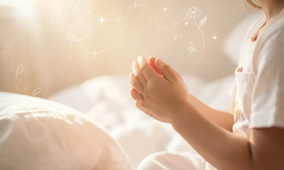 35 Powerful Prayers For A Sick Child: Parent praying for child's recovery.