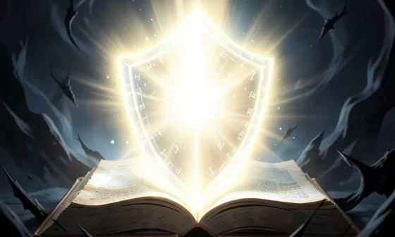 35 Powerful Protection Prayers Against Evil: A divine light shield repelling dark forces.