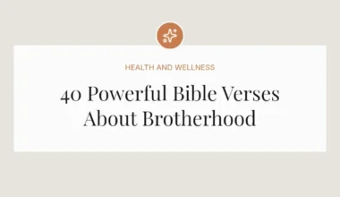 40 Powerful Bible Verses About Brotherhood