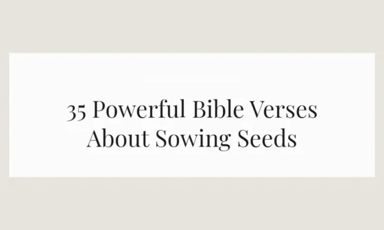35 Powerful Bible Verses About Sowing Seeds