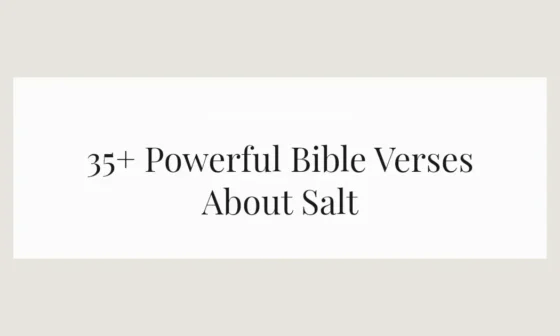 35+ Powerful Bible Verses About Salt
