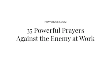 35 Powerful Prayers Against the Enemy at Work