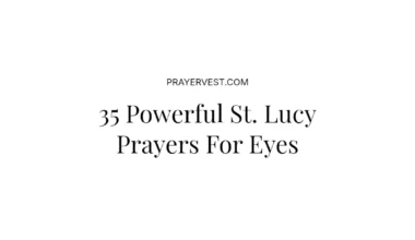 35 Powerful St. Lucy Prayers For Eyes
