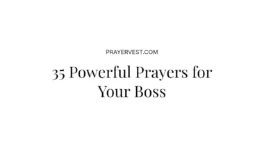 35 Powerful Prayers for Your Boss