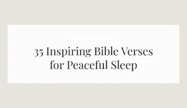 35 Inspiring Bible Verses for Peaceful Sleep