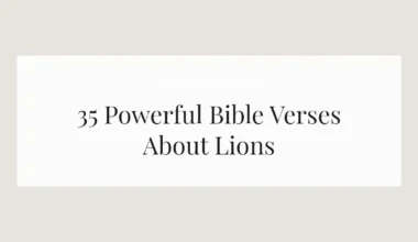 35 Powerful Bible Verses About Lions